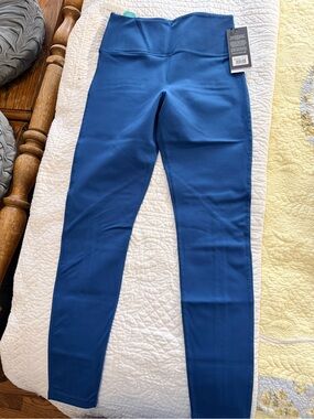 Glyder Teal-Blue High Waist Peek-a-boo Legging